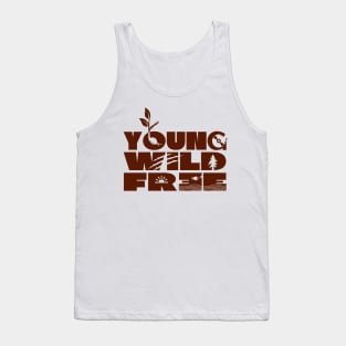 Young Wild and Free - Light Theme Tank Top